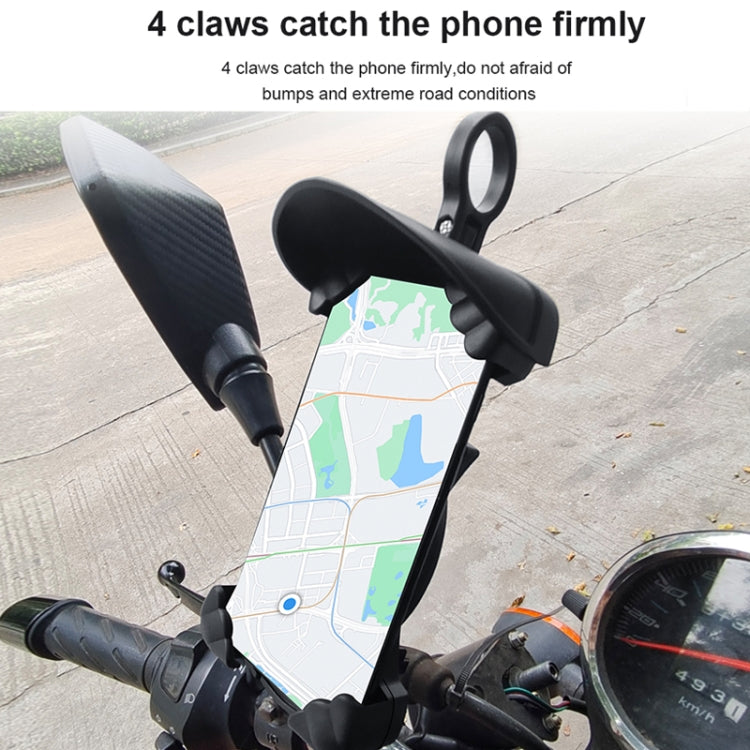 Motorcycle Sunshade Rainproof Mobile Phone Holder, Shape: Charging Handlebar Holder 18W (QC3.0) - Holder by buy2fix | Online Shopping UK | buy2fix