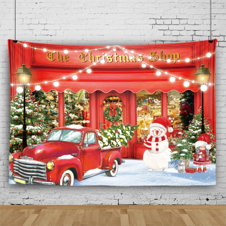 150 x 150cm Peach Skin Christmas Photography Background Cloth Party Room Decoration, Style: 3 - Cartoon by buy2fix | Online Shopping UK | buy2fix