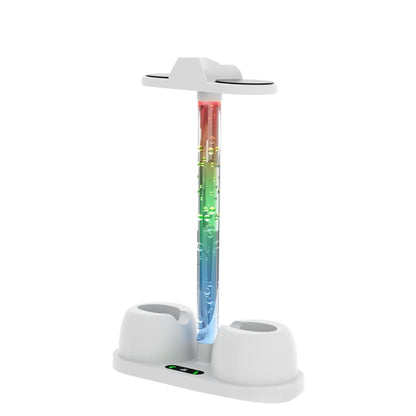 For Oculus/Meta Quest 3 VR Glasses Charging Base Storage Bracket with Cool RGB Light(White) - VR Accessories by iplay | Online Shopping UK | buy2fix