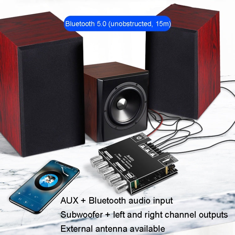 ZK-MT21 50W x 2+100W 2.1 Channel Bluetooth Digital Amplifier Module - Breadboard / Amplifier Board by buy2fix | Online Shopping UK | buy2fix