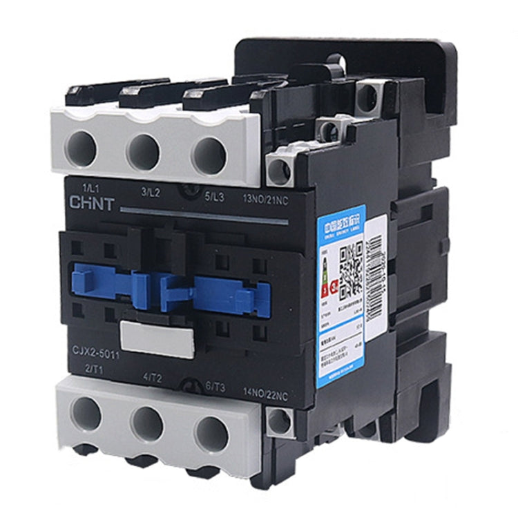 CHNT CJX2-5011 50A 220V Silver Alloy Contacts Multi-Purpose Single-Phase AC Contactor - Relays by CHNT | Online Shopping UK | buy2fix