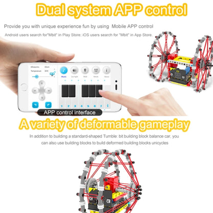 Yahboom Micro: Bit Self-Balancing Block Building Programmable APP Control Robot Kit, Spec: Tumblebit Superbit - Components Kits by Yahboom | Online Shopping UK | buy2fix