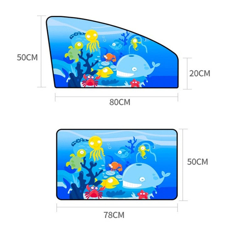 Car Cartoon Magnetic Sunshade Sunscreen Telescopic Collapsible Sunshield, Size:Driving(Rabbit) - Window Foils & Solar Protection by buy2fix | Online Shopping UK | buy2fix