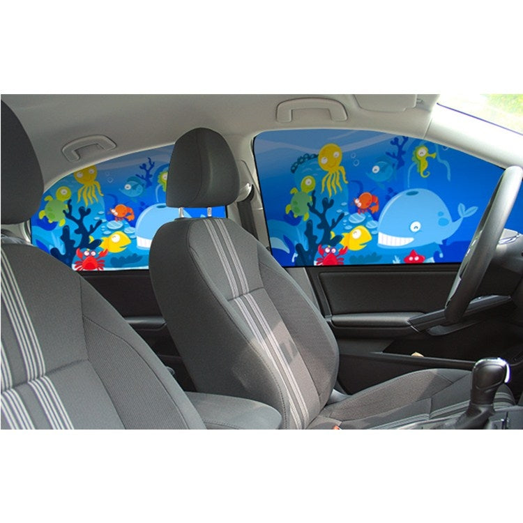 Car Cartoon Magnetic Sunshade Sunscreen Telescopic Collapsible Sunshield, Size:Co-pilot(Fawn) - Window Foils & Solar Protection by buy2fix | Online Shopping UK | buy2fix