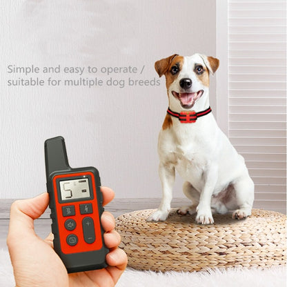 500m Dog Training Bark Stopper Remote Control Electric Shock Waterproof Electronic Collar(Orange) - Home & Garden by buy2fix | Online Shopping UK | buy2fix