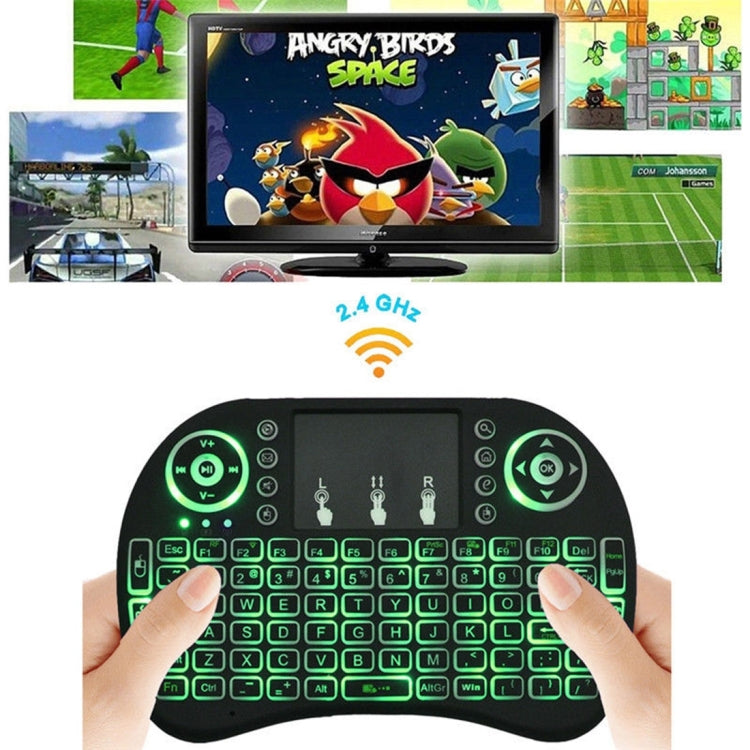 Support Language: French i8 Air Mouse Wireless Backlight Keyboard with Touchpad for Android TV Box & Smart TV & PC Tablet & Xbox360 & PS3 & HTPC/IPTV - MINI PC Accessories & Gadgets by buy2fix | Online Shopping UK | buy2fix