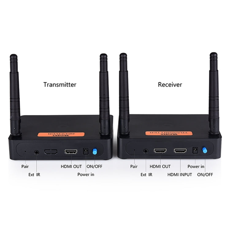 Measy FHD676 Full HD 1080P 3D 5-5.8GHz Wireless HDMI Transmitter (Transmitter + Receiver) Transmission Distance: 200m, Specifications:US Plug - Set Top Box & Accessories by Measy | Online Shopping UK | buy2fix