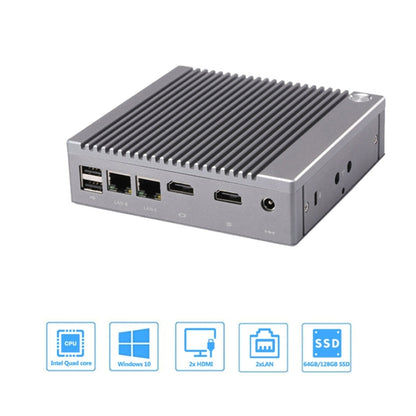 K660S Windows and Linux System Mini PC, Intel Celeron Processor N2840 Quad-Core 1.83- 2.25GHz, 8GB RAM + 128GB SSD, UK Plug - Windows Mini PCs by buy2fix | Online Shopping UK | buy2fix