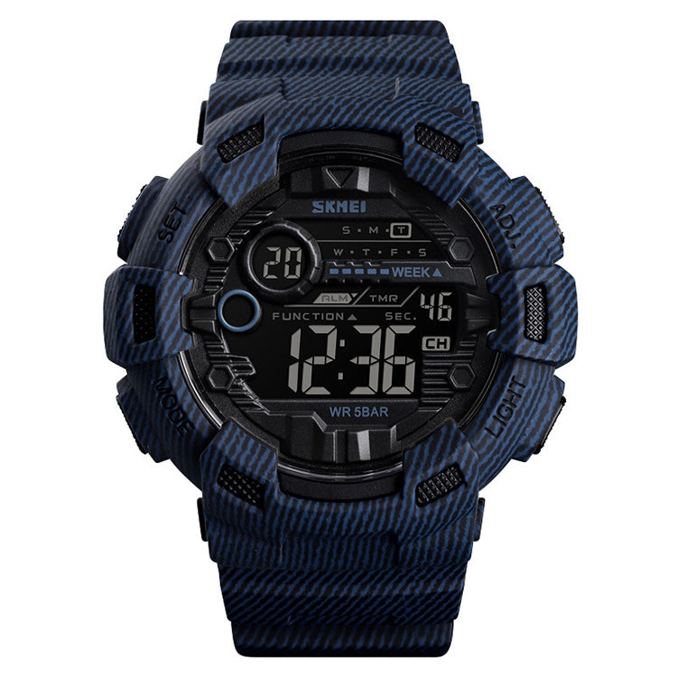 SKMEI 1472 Multifunctional Men Outdoor Sports Noctilucent Waterproof Didital Wrist Watch (Dark Blue) - Sport Watches by SKMEI | Online Shopping UK | buy2fix