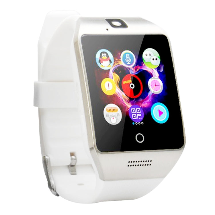 Q18S 1.54 inch IPS Screen MTK6260A Bluetooth 3.0 Smart Watch Phone, Pedometer / Sedentary Reminder / Sleeping Monitor  / Anti-Loss / Remote Camera / GSM / 0.3M Camera (White + Silver) - Smart Wear by buy2fix | Online Shopping UK | buy2fix