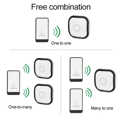 AITENG V029J Wireless Batteryless WIFI Doorbell, UK Plug - Security by AITENG | Online Shopping UK | buy2fix