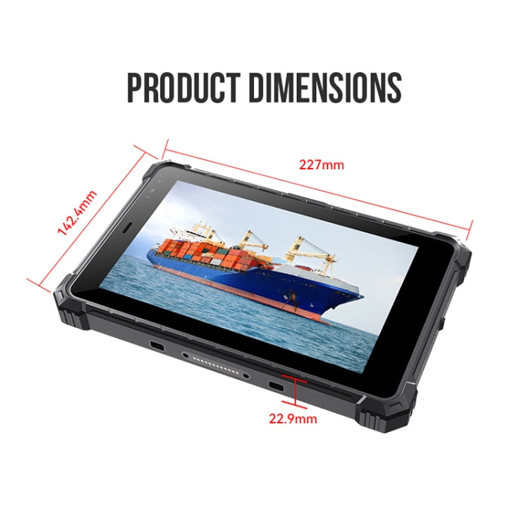 CENAVA A80ST 4G Rugged Tablet, 8 inch, 4GB+64GB, IP68 Waterproof Shockproof Dustproof, Android 10.0 MT6771 Octa Core, Support GPS/WiFi/BT/NFC, UK Plug - CENAVA by CENAVA | Online Shopping UK | buy2fix
