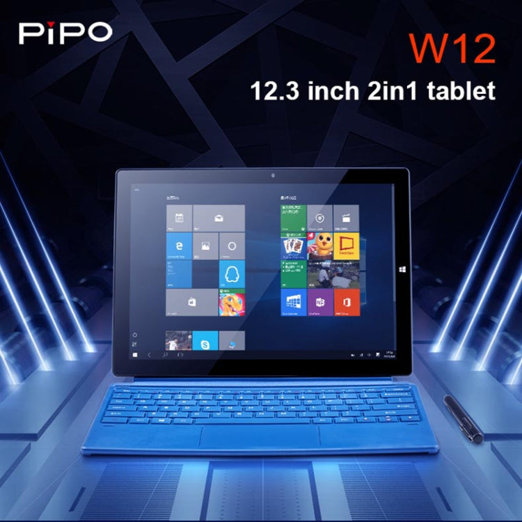 PiPO W12 4G LTE Tablet PC, 12.3 inch, 8GB+256GB, Windows 10 System, Qualcomm Snapdragon 850 Octa Core up to 2.96GHz, with Keyboard & Stylus Pen, Support Dual SIM & Dual Band WiFi & Bluetooth & GPS, US Plug - PiPO by PiPo | Online Shopping UK | buy2fix