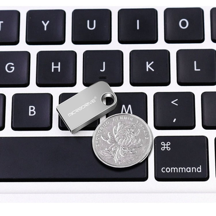 MicroDrive 64GB USB 2.0 Mini Semi-circular Metal U Disk - USB Flash Drives by MicroDrive | Online Shopping UK | buy2fix