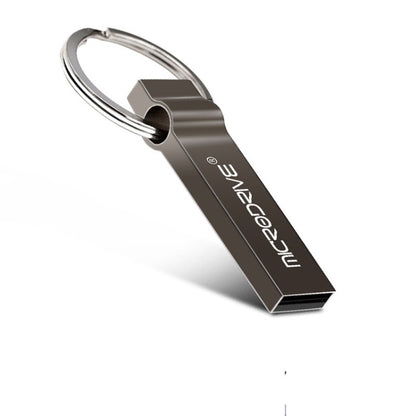 MicroDrive 32GB USB 2.0 Metal Keychain U Disk (Grey) - Computer & Networking by MicroDrive | Online Shopping UK | buy2fix