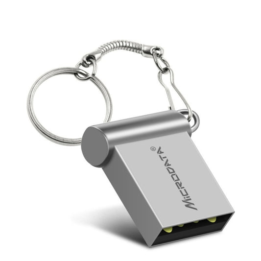 MiCRODATA 4GB USB 2.0 Computer and Car Two-use Mini Metal U Disk(Silver Grey) - USB Flash Drives by MiCRODATA | Online Shopping UK | buy2fix