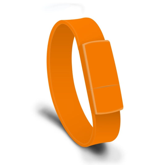 MicroDrive 32GB USB 2.0 Fashion Bracelet Wristband U Disk (Orange) - USB Flash Drives by MicroDrive | Online Shopping UK | buy2fix