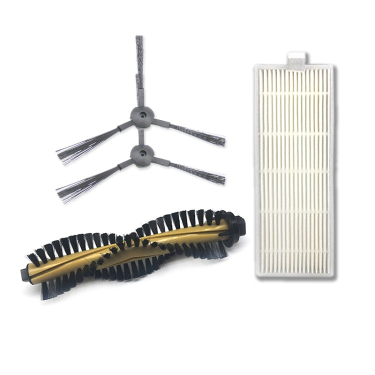 XI214 K614 Side Brushes + I207 Filter + I202 Main Brush Set for ILIFE A4 - Consumer Electronics by buy2fix | Online Shopping UK | buy2fix